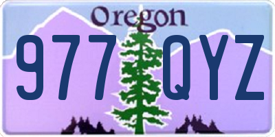 OR license plate 977QYZ