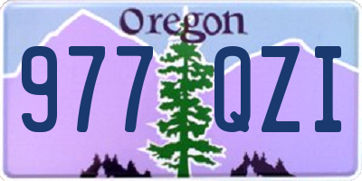OR license plate 977QZI