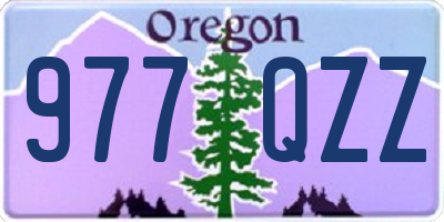 OR license plate 977QZZ