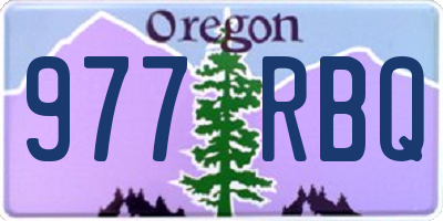 OR license plate 977RBQ