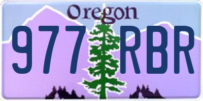 OR license plate 977RBR