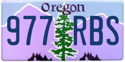 OR license plate 977RBS