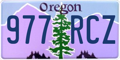 OR license plate 977RCZ