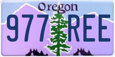 OR license plate 977REE