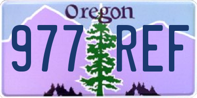 OR license plate 977REF
