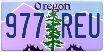 OR license plate 977REU