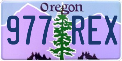 OR license plate 977REX