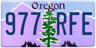 OR license plate 977RFE