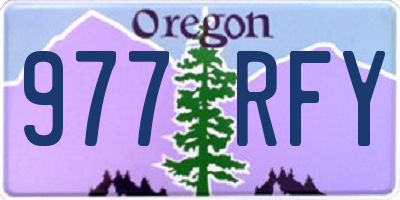 OR license plate 977RFY