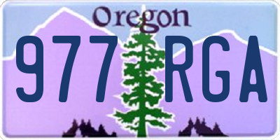 OR license plate 977RGA