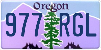 OR license plate 977RGL
