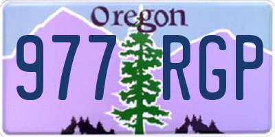 OR license plate 977RGP