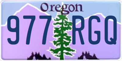 OR license plate 977RGQ