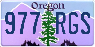 OR license plate 977RGS