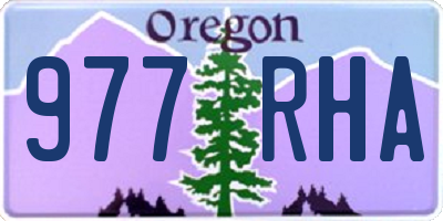 OR license plate 977RHA