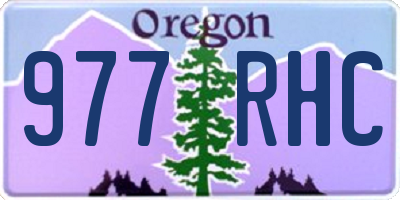 OR license plate 977RHC