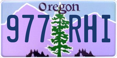 OR license plate 977RHI
