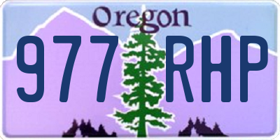 OR license plate 977RHP