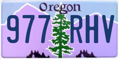 OR license plate 977RHV