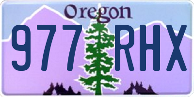 OR license plate 977RHX