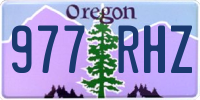 OR license plate 977RHZ