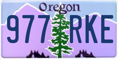 OR license plate 977RKE