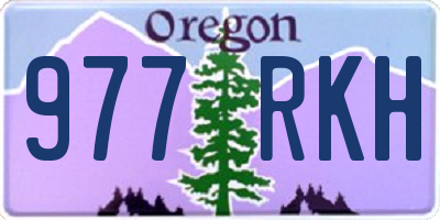 OR license plate 977RKH
