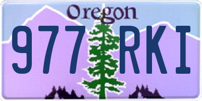 OR license plate 977RKI