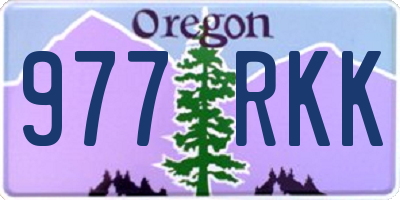 OR license plate 977RKK