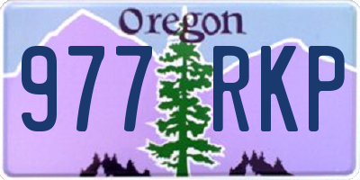 OR license plate 977RKP