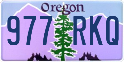 OR license plate 977RKQ