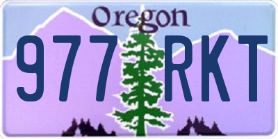 OR license plate 977RKT