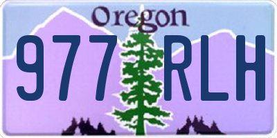 OR license plate 977RLH