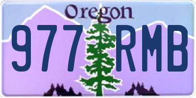 OR license plate 977RMB