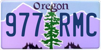 OR license plate 977RMC