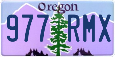 OR license plate 977RMX