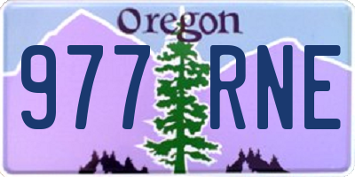 OR license plate 977RNE