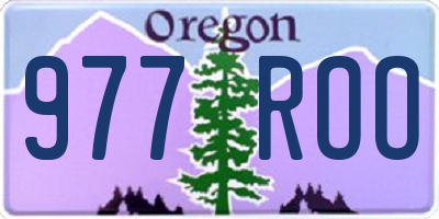 OR license plate 977ROO