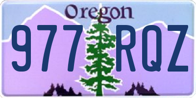 OR license plate 977RQZ
