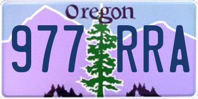 OR license plate 977RRA