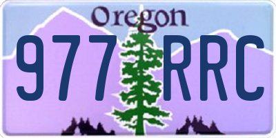 OR license plate 977RRC