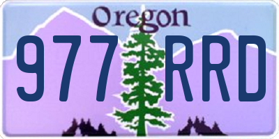 OR license plate 977RRD