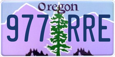 OR license plate 977RRE