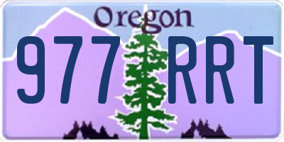 OR license plate 977RRT
