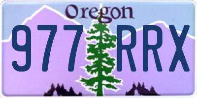OR license plate 977RRX