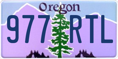 OR license plate 977RTL
