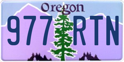 OR license plate 977RTN