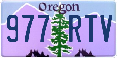 OR license plate 977RTV