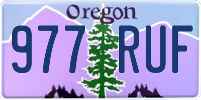 OR license plate 977RUF