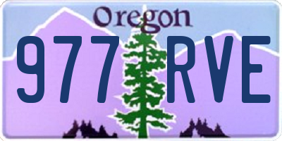 OR license plate 977RVE